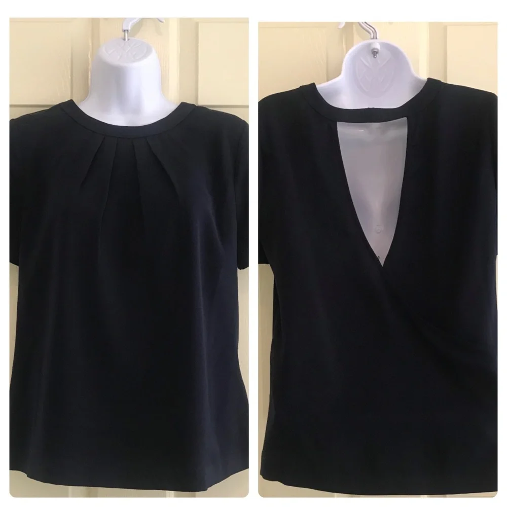 J. Crew Factory Keyhole Open Back Blouse MP